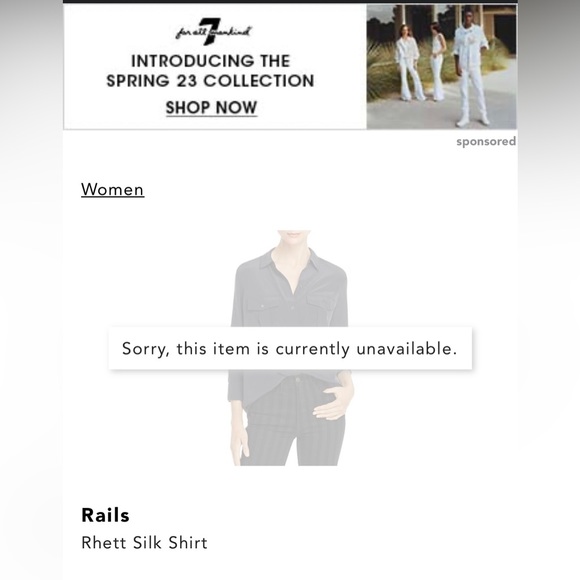 BNWT woman’s Rails brand Rhett button up Blouse - Picture 7 of 15